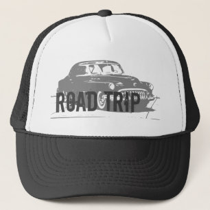 Gorra De Camionero Coche Antiguo Viaje por Carretera
