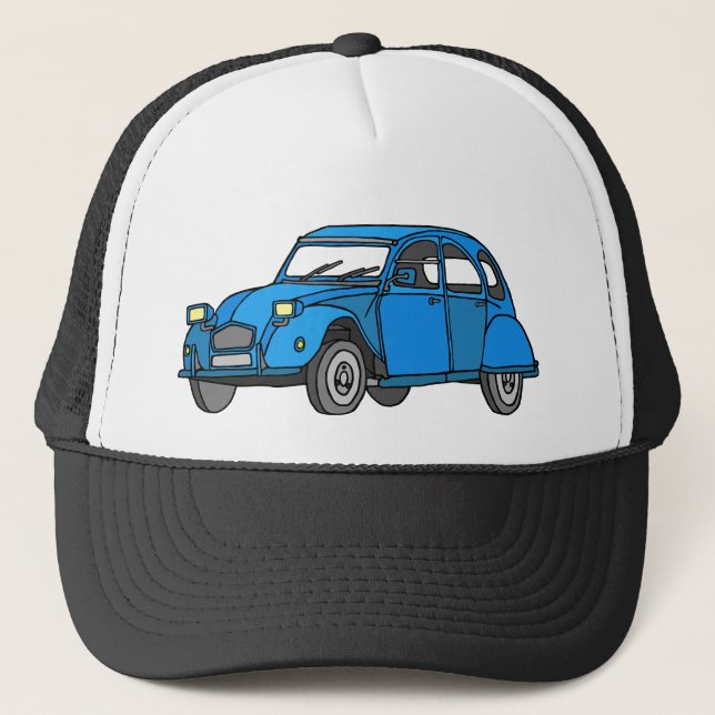 Gorra De Camionero Coche azul (2CV) (Anverso)