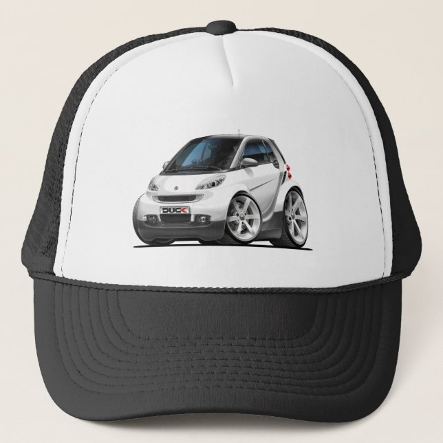 Gorra De Camionero Coche blanco elegante (Anverso)