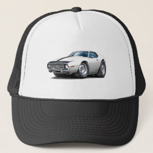 Gorra De Camionero Coche Blanco-Negro 1973-74 de la jabalina