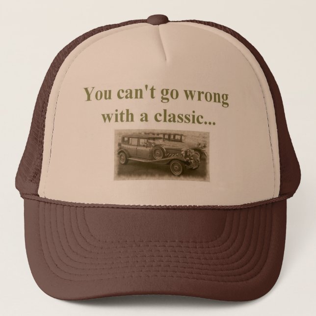 Gorra De Camionero coche clásico (Anverso)