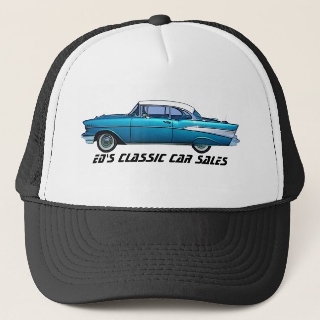 Gorra De Camionero Coche clásico Chevy 1957 BelAire (Anverso)