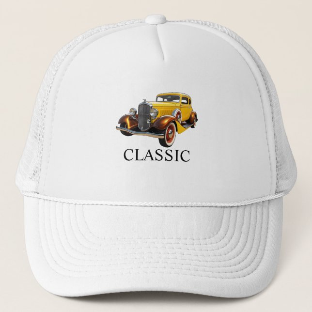 Gorra De Camionero Coche Clásico Frio Moderno (Anverso)