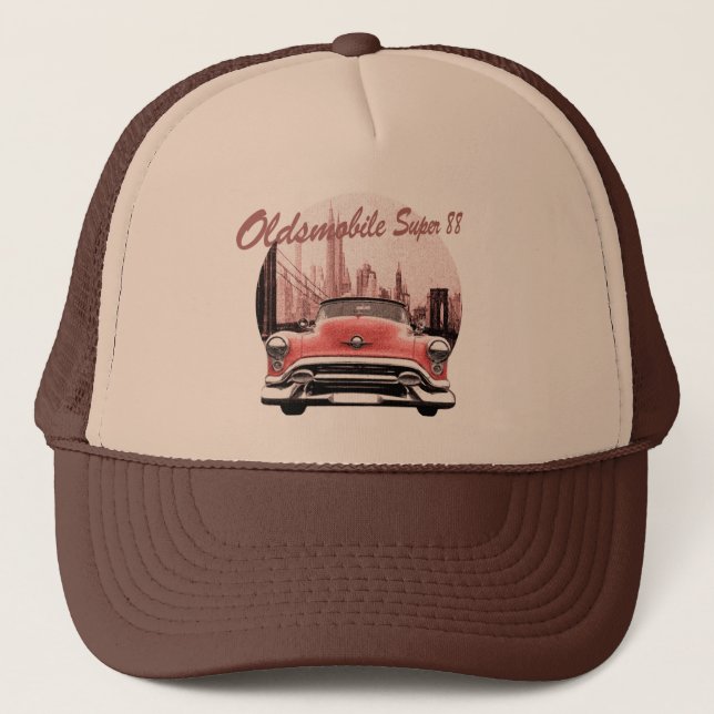 Gorra De Camionero Coche clásico Oldsmobile 88 estupendos (Anverso)