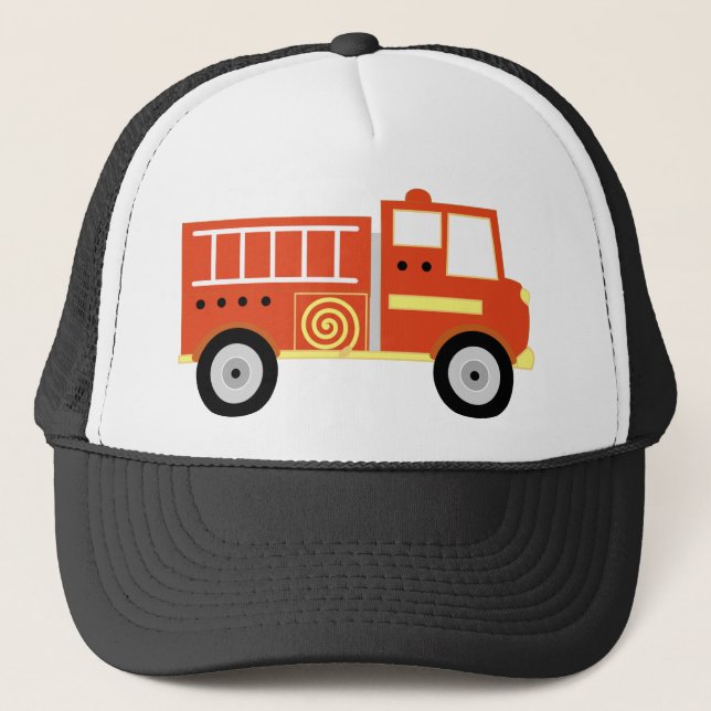 Gorra De Camionero Coche de bomberos (Anverso)