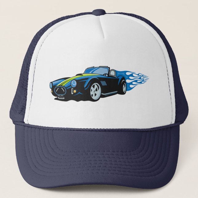 Gorra De Camionero Coche de carreras (Anverso)