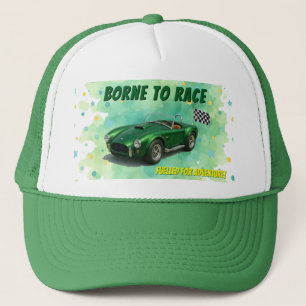 Gorra De Camionero Coche de Carreras verde de fiesta de cumpleaños de