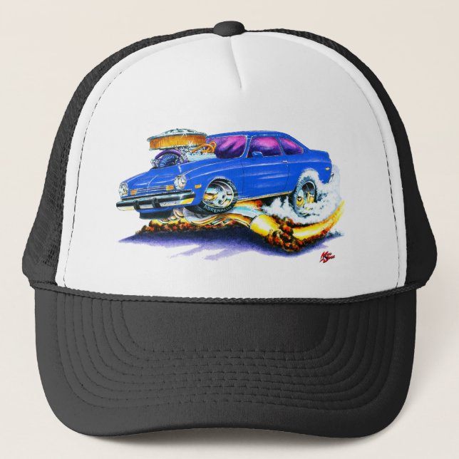 Gorra De Camionero Coche del azul de Chevy Vega (Anverso)