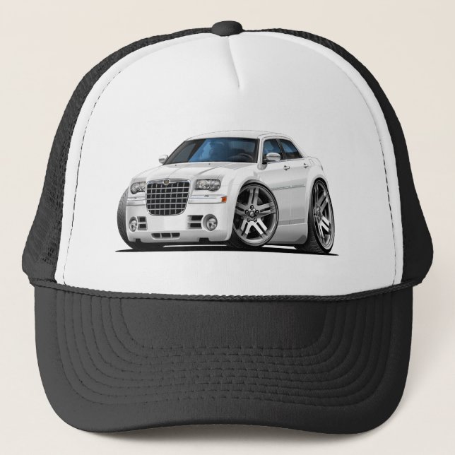 Gorra De Camionero Coche del blanco de Chrysler 300 (Anverso)