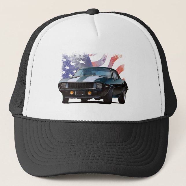 Gorra De Camionero Coche del músculo en América (Anverso)