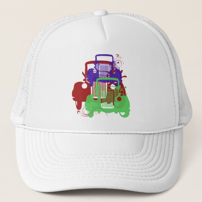 Gorra De Camionero Coche del vintage (Anverso)