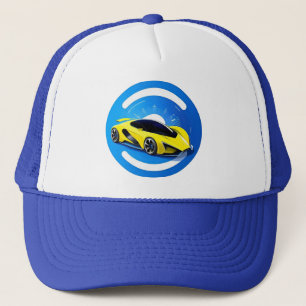 Gorra De Camionero Coche deportivo en estilo circular moderno 