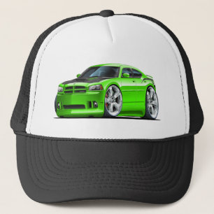 Gorra De Camionero Coche estupendo del verde de la abeja del cargador