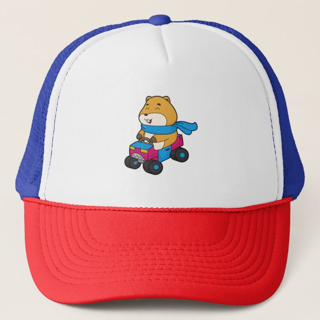 Gorra De Camionero Coche Hamster (Anverso)