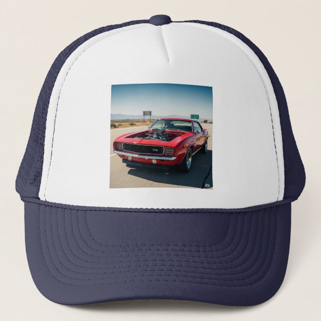 Gorra De Camionero Coche muscular: precisión y rendimiento (Anverso)
