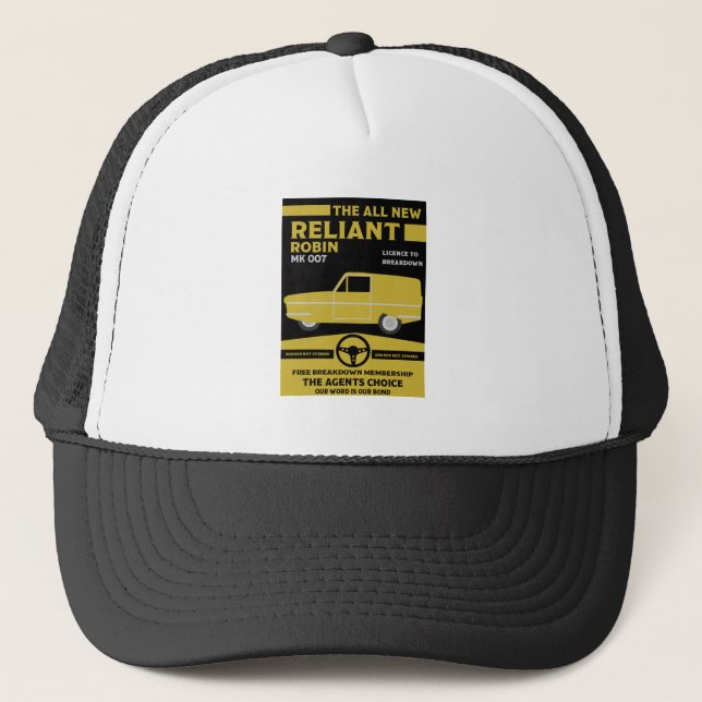 Gorra De Camionero Coche Robin de Reliant (Anverso)