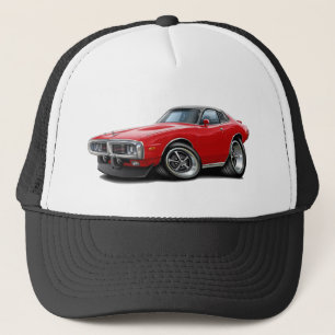 Gorra De Camionero Coche Rojo-Negro 1973-74 del SE del cargador