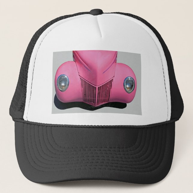 Gorra De Camionero Coche rosa (Anverso)