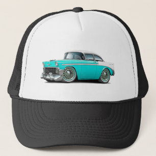 Gorra De Camionero Coche Turquesa-Blanco 1956 de Chevy Belair