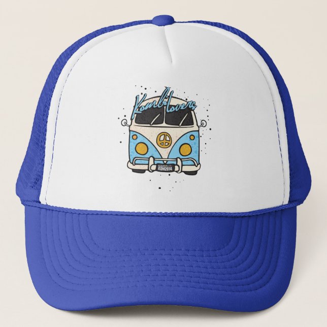 Gorra De Camionero coche viejo - azul (Anverso)