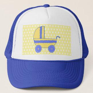 Gorra De Camionero Cochecito amarillo y azul