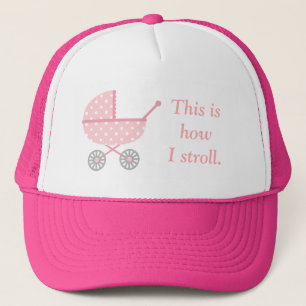 Gorra De Camionero Cochecito Divertido Para Futuras Mamás