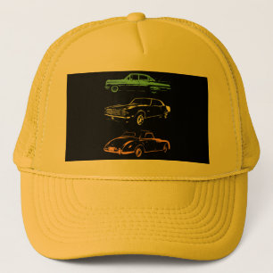Gorra De Camionero Coches de época - Retro gráfico de 80 y 90