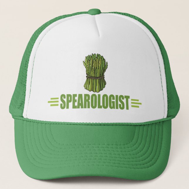 Gorra De Camionero Cocina Divertida de Espárragos (Anverso)