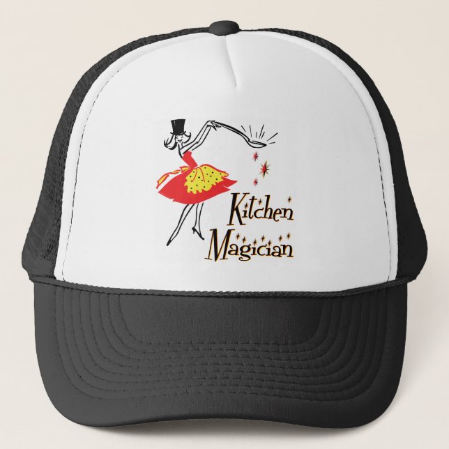 Gorra De Camionero Cocina Magia Retro Cocina Arte (Anverso)