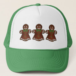 Gorra De Camionero Cocina navideña de Navidades Gingerbread Lady