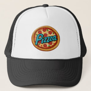 Gorra De Camionero Cocina o restaurante pizzería italiana Pizza negro