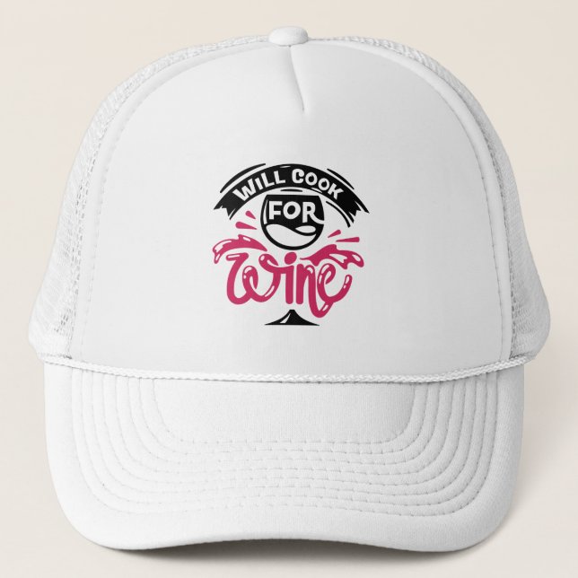 Gorra De Camionero Cocinará Vino (Anverso)