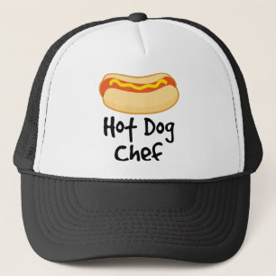 Gorra De Camionero Cocinero divertido del perrito caliente que cocina