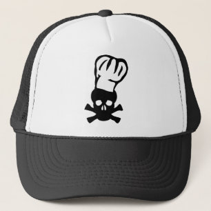 Gorra De Camionero cocinero negro de la cabeza de los cocineros del