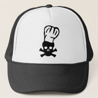 Gorra De Camionero cocinero negro de la cabeza de los cocineros del