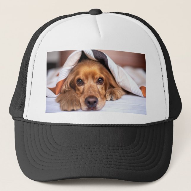Gorra De Camionero Cocker español Perro inglés (Anverso)