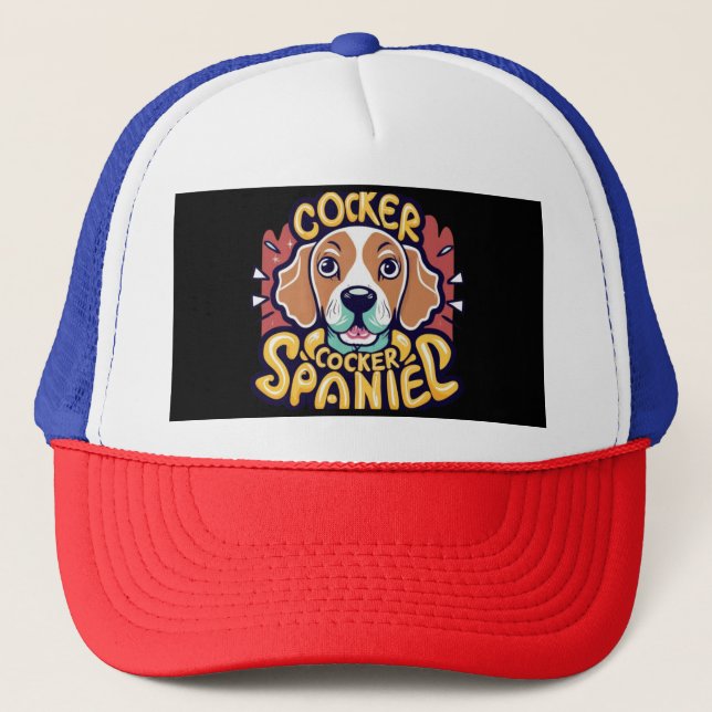 Gorra De Camionero Cocker Spaniel (Anverso)