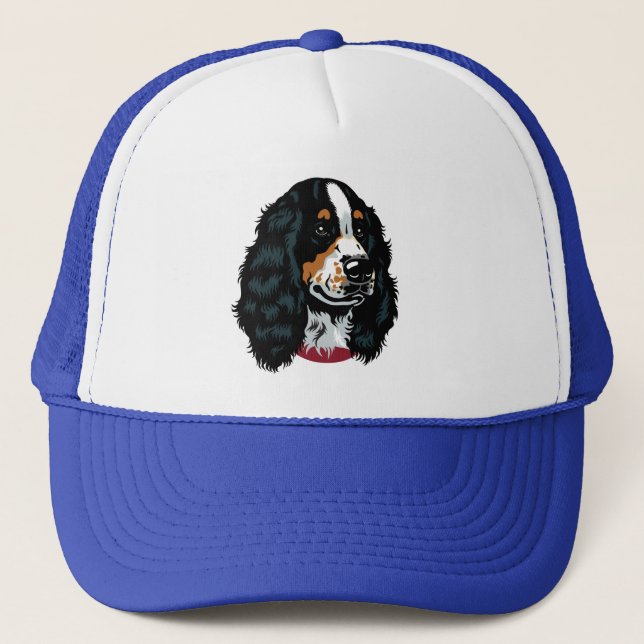 Gorra De Camionero cocker spaniel inglés (Anverso)