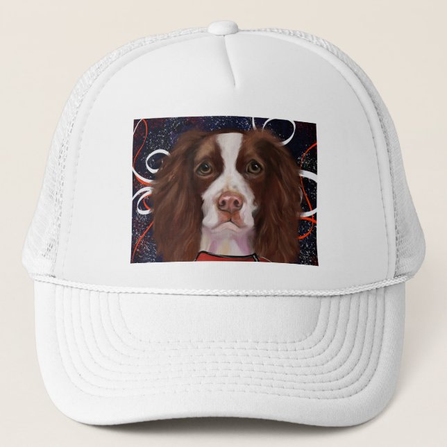 Gorra De Camionero Cocker Spaniel Inglés Springer (Anverso)