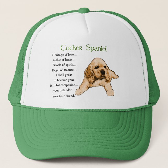 Gorra De Camionero Cocker Spaniel Lovers Gifts (Anverso)