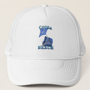 Gorra De Camionero Cocoa Beach Florida Vacaciones Tribal Stingray
