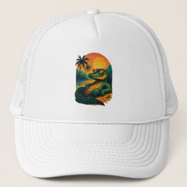 Gorra De Camionero Cocodrilo de verano interminable - Retro
