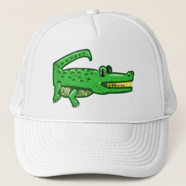 Gorra De Camionero Cocodrilo del dibujo animado (Anverso)