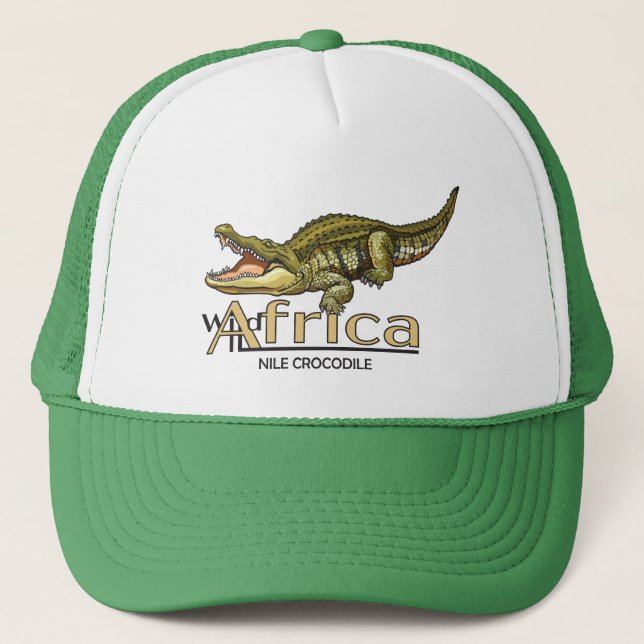 Gorra De Camionero Cocodrilo del Nilo. África salvaje (Anverso)