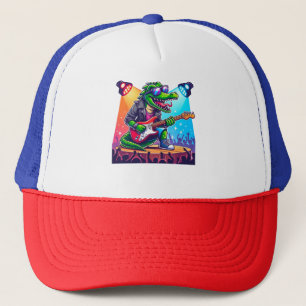 Gorra De Camionero Cocodrilo estrella de rock fresco