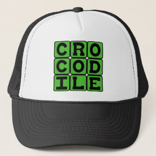Gorra De Camionero Cocodrilo, reptil semiacuático