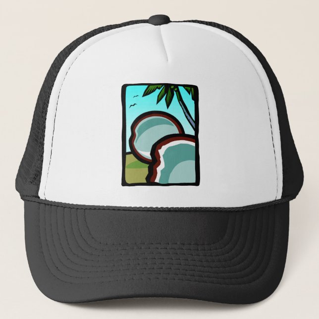 Gorra De Camionero Cocoteros y palmeras (Anverso)