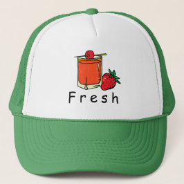 Gorra De Camionero Cóctel fresco y elegante de corte moderno y fresa
