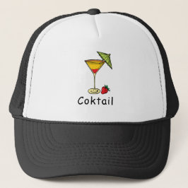 Gorra De Camionero Cóctel fresco y elegante de corte moderno y fresa