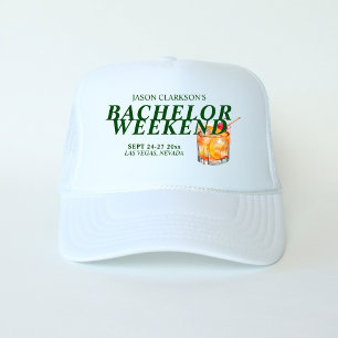 Gorra De Camionero Cóctel Old Fashioned Fin de Semana para Solteros